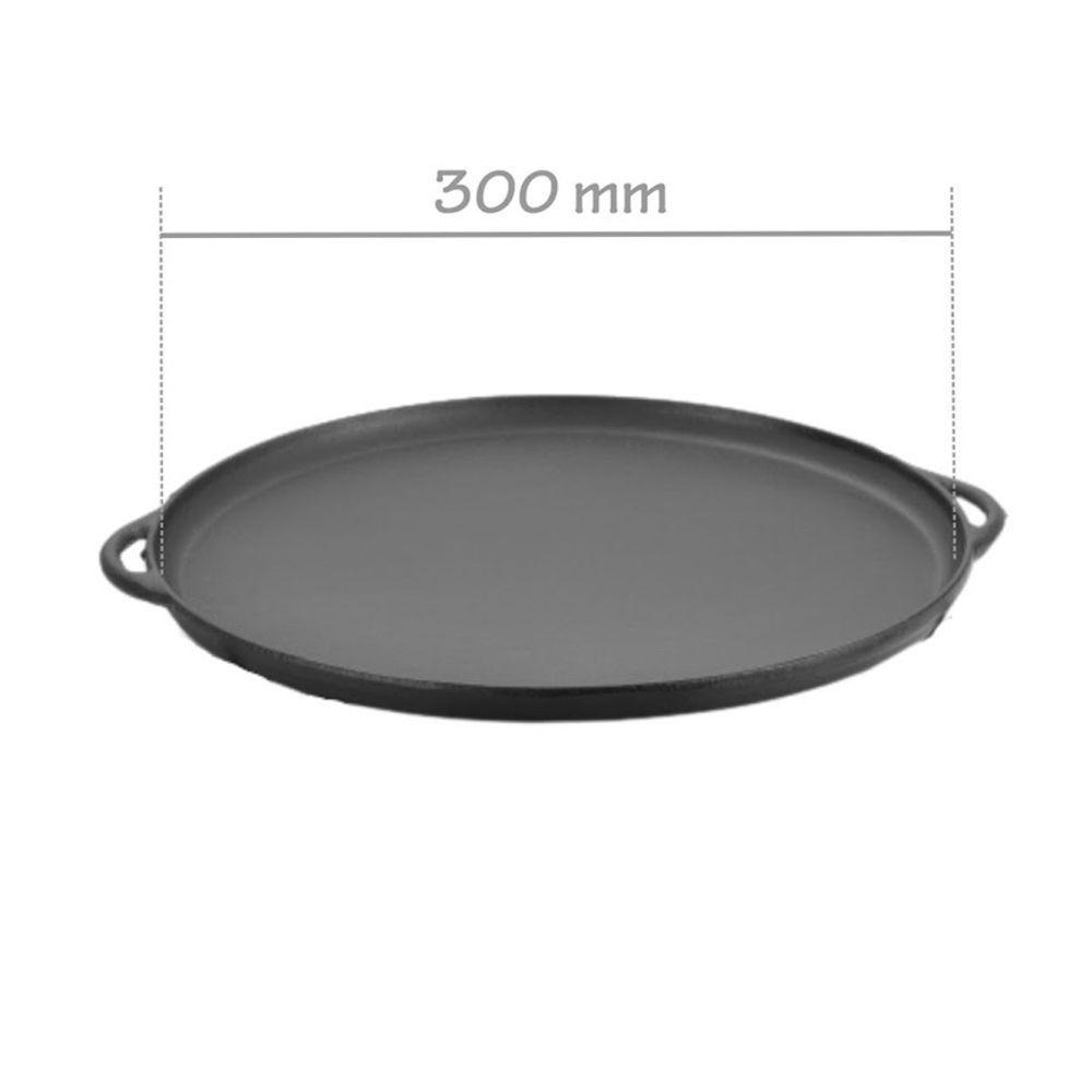 Forma Para Assar Pizza Alça De Ferro Panela Mineira 30x1,5cm - 4