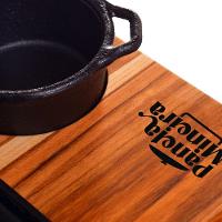 Chapa Petisco Quadrada 03 Molheiras Panela Mineira 24x24cm - 4