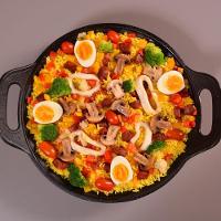 Panela Mineira Risoto Preta Alça Ferro Tampa Vidro 32cm 2,5l - 5