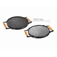 Chapa Dupla Face Redonda Alça De Madeira Panela Mineira 30cm - 3