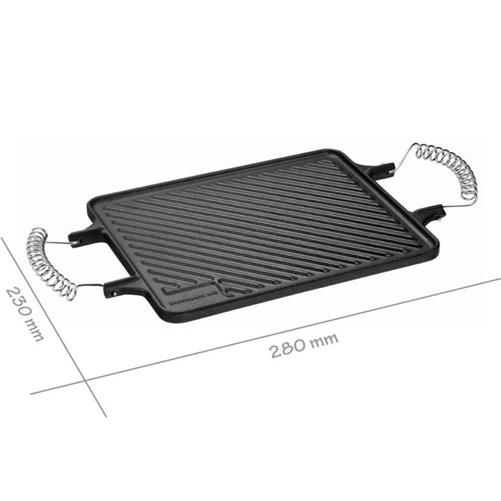 Chapa Dupla Face Retangular Espiral Panela Mineira 28x23cm - 4