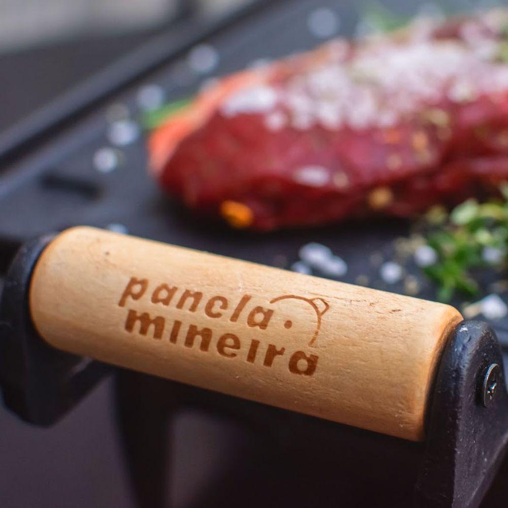 Réchaud 2000 Chapa Lisa Alça Madeira Panela Mineira 30x25cm - 2