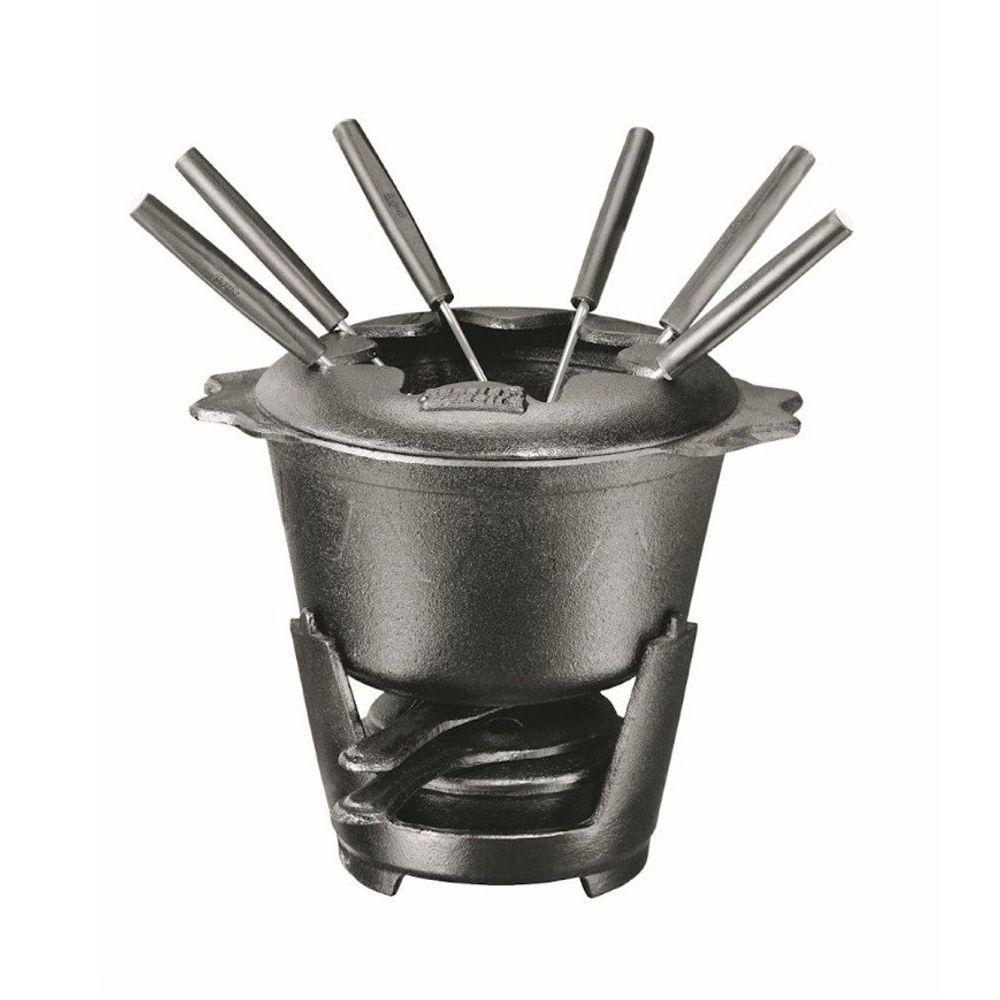 Fondue Queijo Chocolate Preto Ferro Panela Mineira 18cm 1,2l - 1