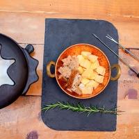 Fondue Queijo Chocolate Preto Ferro Panela Mineira 18cm 1,2l - 2