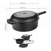 Conjunto Caçarola Frigideira Multiuso - 5