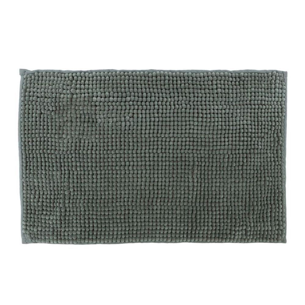 Tapete Para Banheiro Bolinha Antiderrapante Cinza 58x38cm - 1