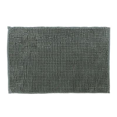 Tapete Para Banheiro Bolinha Antiderrapante Cinza 58x38cm