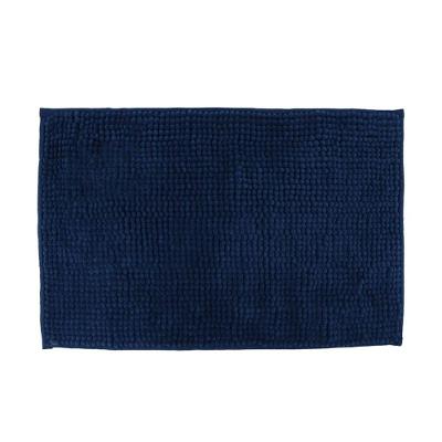 Tapete Banheiro Bolinha Antiderrapante Azul Escuro 58x38cm