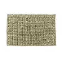 Tapete Para Banheiro Bolinha Antiderrapante Bege 58x38cm - 1