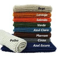 Tapete Para Banheiro Bolinha Antiderrapante Bege 58x38cm - 3