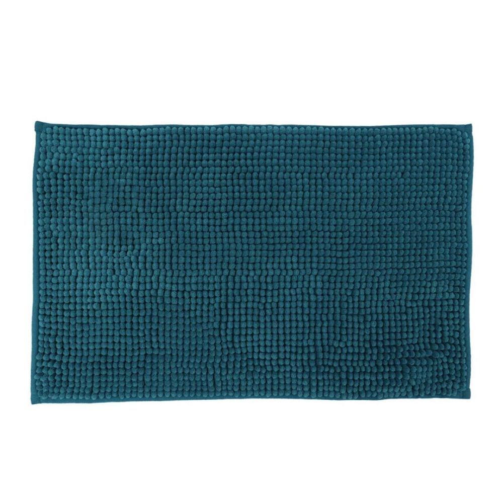 Tapete De Banheiro Bolinha Antiderrapante Azul Claro 58x38cm - 1