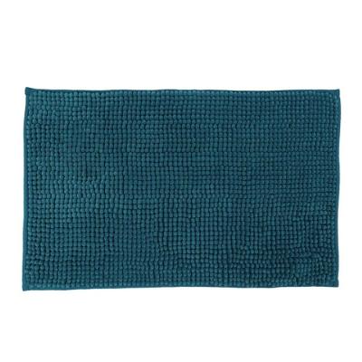 Tapete De Banheiro Bolinha Antiderrapante Azul Claro 58x38cm