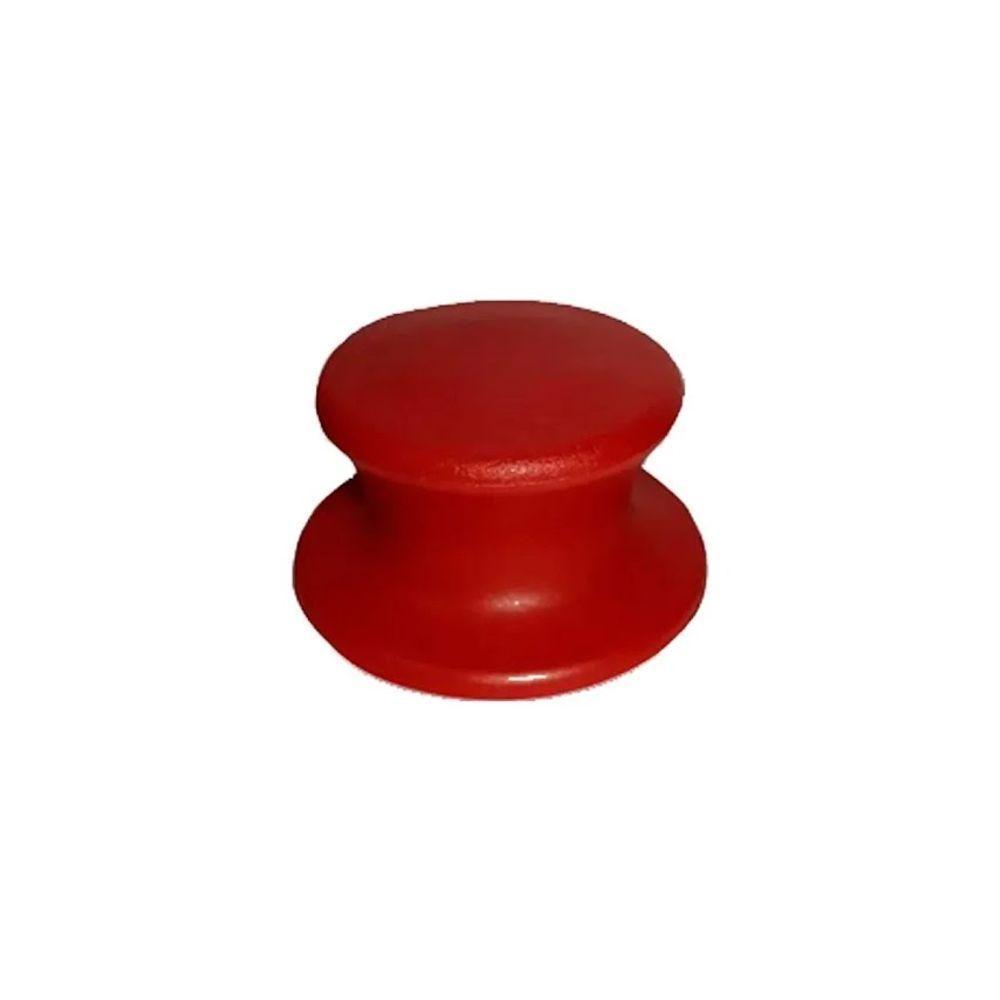 Kit 10 Pegador Puxador Tampa Vidro E Ferro Panela Vermelho - 2