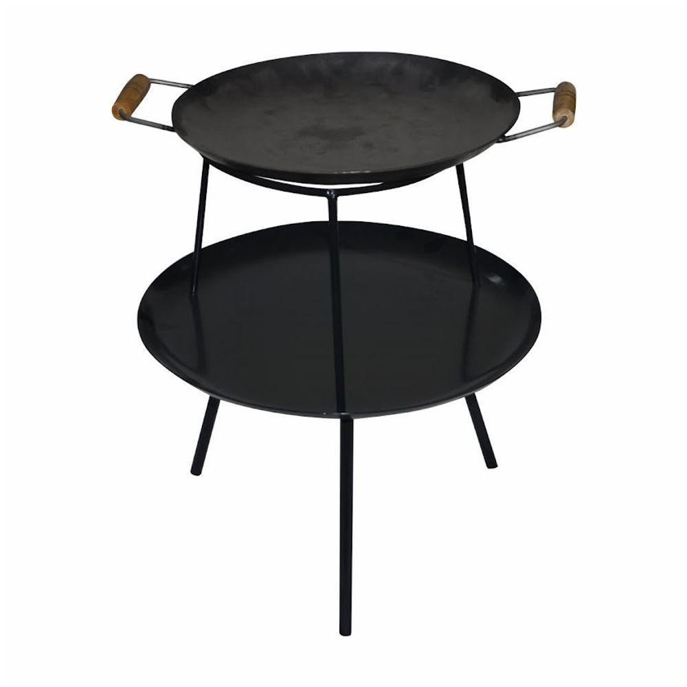 Lareira Churrasqueira Redonda Portatil Chapa Picanheira 50cm - 2