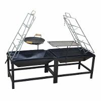 Churrasqueira Lareira Dupla Fogo De Chão Picanheira E Grelha - 1