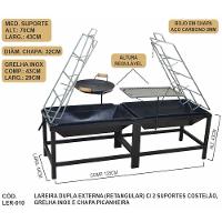Churrasqueira Lareira Dupla Fogo De Chão Picanheira E Grelha - 3