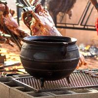 Caldeirão Tripé Ferro Fundido Panela Mineira 55,5x48cm 80l - 3