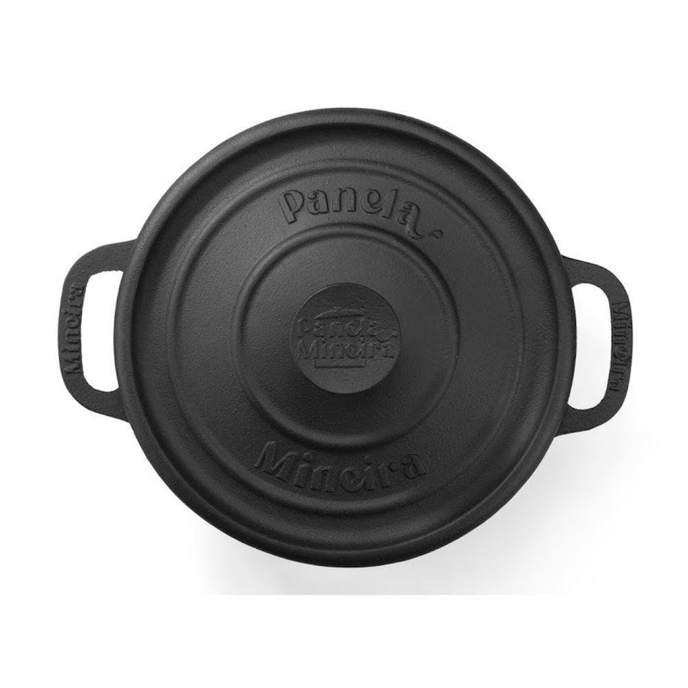 Caçarola Redonda Estilo Ferro Panela Mineira 22x16,5cm 3,8l - 3