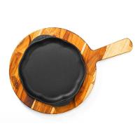 Chapa Petisco Redonda Ferro Suporte Panela Mineira 20x4cm - 2