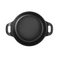 Travessa Estilo Redonda Ferro Tampa Vidro Panelamineira 18cm - 2