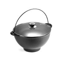 Panela Mineira Polenteira Ferro Fundido Tampa Vidro 26cm 5l - 1