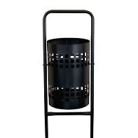 Lixeira Pátios Parques Calçada Rua Redonda Em Tela 113cm - 1