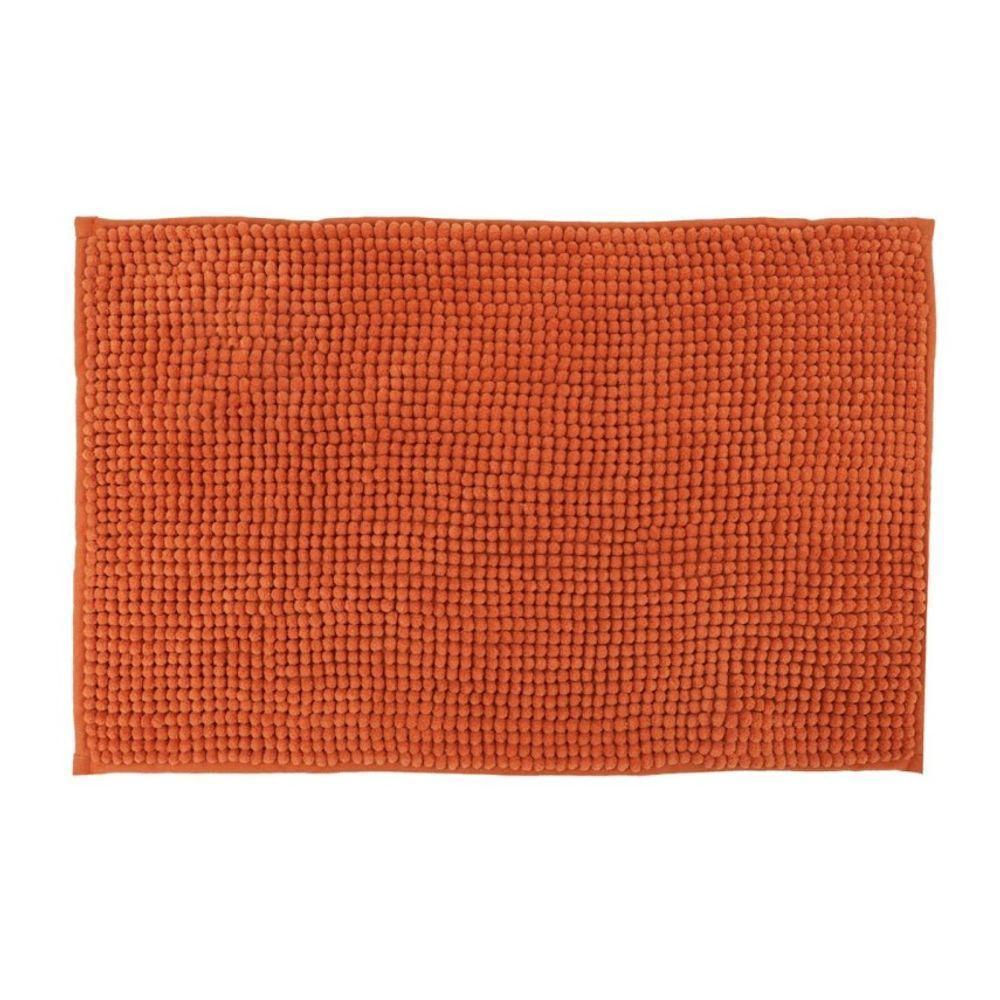 Tapete Para Banheiro Bolinha Antiderrapante Salmão 58x38cm - 1