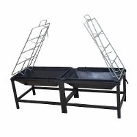 Churrasqueira Lareira Dupla Fogo De Chão De Aço 125x44x43cm - 2