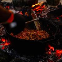 Caçarola Artesanal Com Tampa De Ferro Panela Mineira 24cm 4l - 4