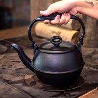 Chaleira Artesanal Tampa Ferro Panela Mineira 12,5x14cm 2l - 4