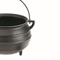 Caldeirão Tripé Ferro Com Arco Panela Mineira 20,5x14,5cm 4l - 2