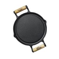 Bifeteira Ferro Fogo Forte Alça Madeira Panela Mineira 22cm - 2