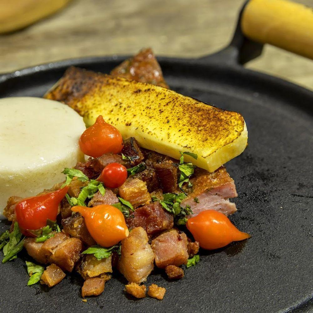 Fogareiro Fogo Forte Com Bifeteira Ferro Panela Mineira 22cm - 4