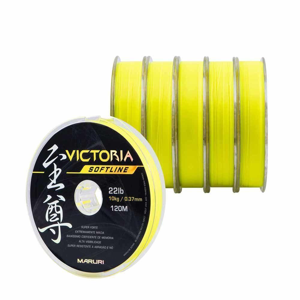 Linha De Pesca Victoria Soft Amarelo 600m Tamanho 0,33mm - 1