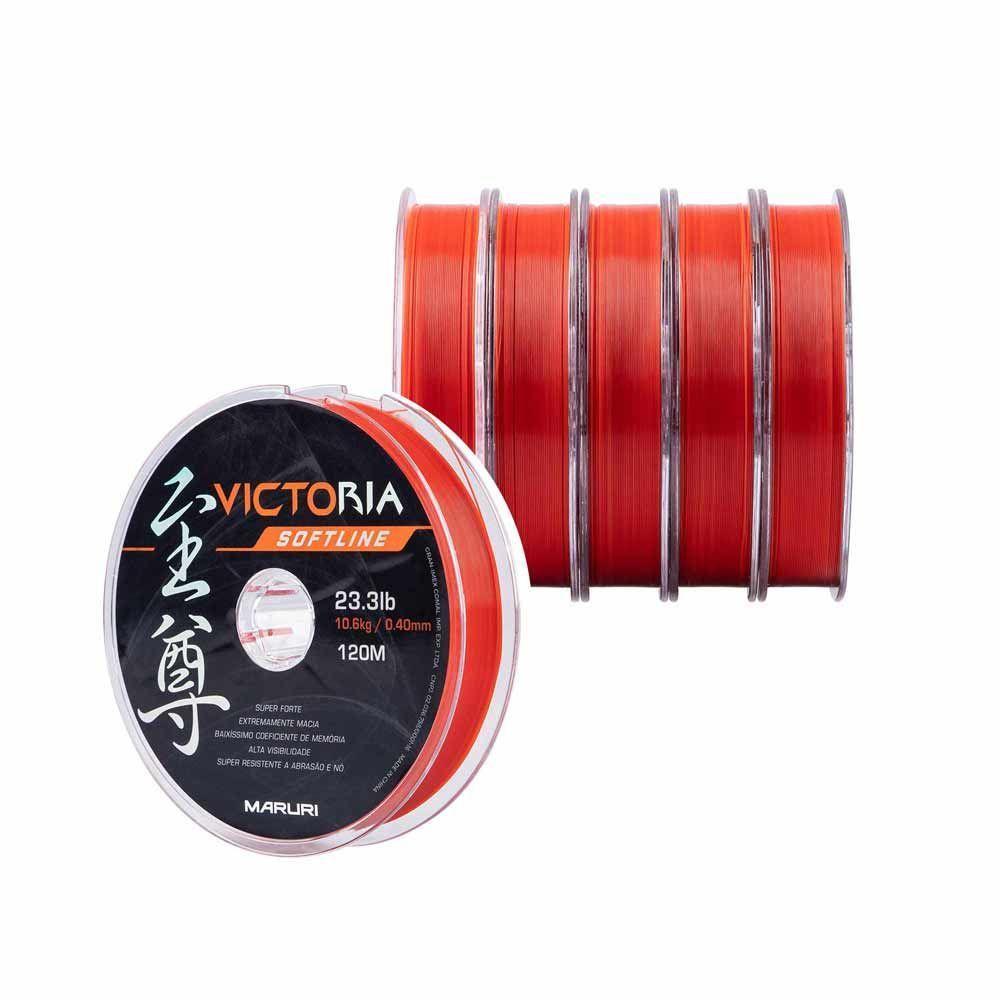 Linha De Pesca Soft Victoria Laranja 600m Tamanho 0,37mm - 4