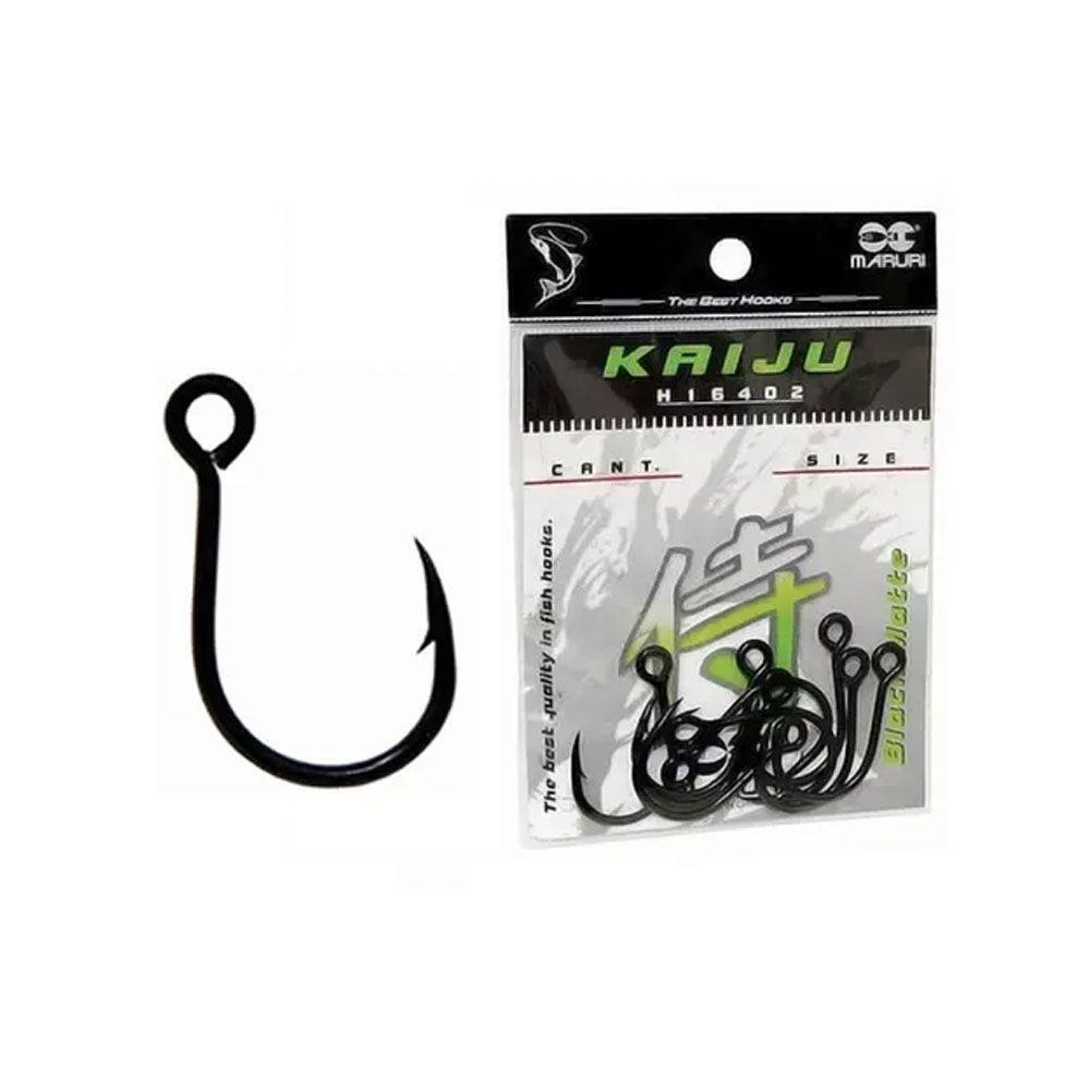 Anzol Maruri Kaiju Black Preto Olho Virado Tamanho N2/0 - 1