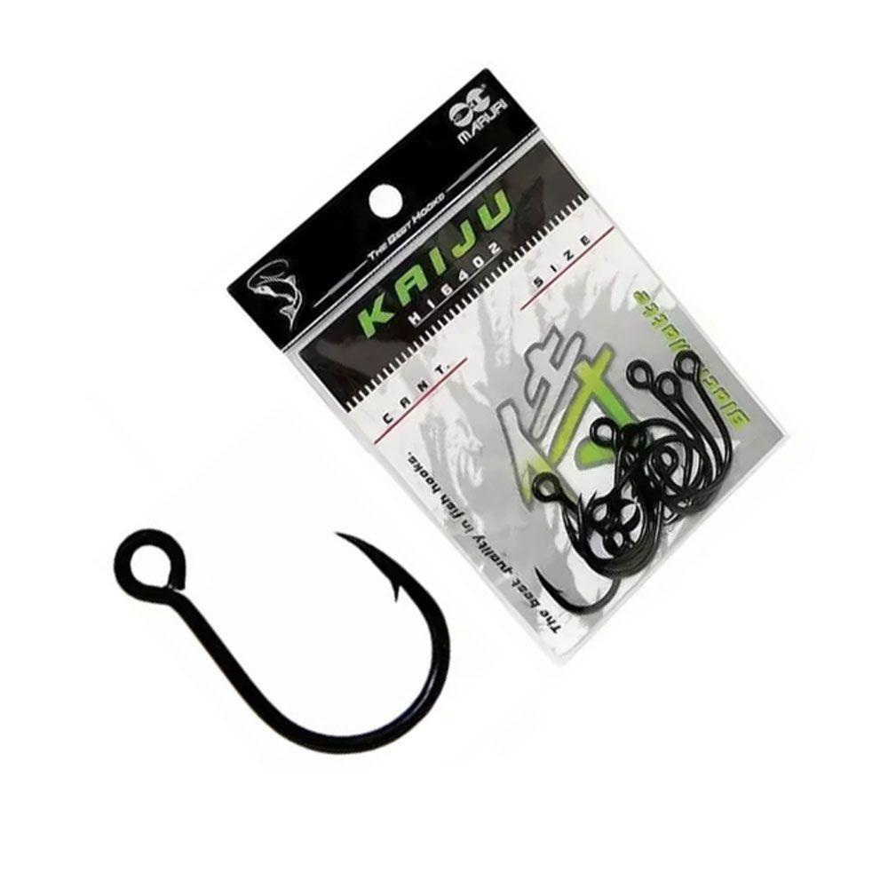 Anzol Maruri Kaiju Black Preto Olho Virado Tamanho N2/0 - 3