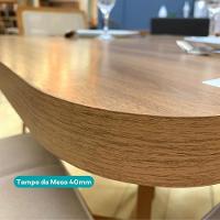 Conjunto Sala De Jantar 4 Cadeiras Sydney Carraro Nogal - 5