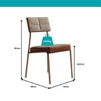 Conjunto Sala De Jantar 4 Cadeiras Sydney Carraro Nogal - 8