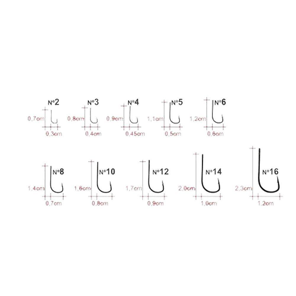 Anzol Maruri Sode Black Tamanho N6 - 2