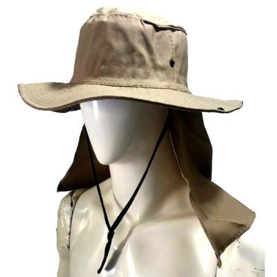 Chapéu Australiano Com Proteção De Nuca Cor Camuflado Exército