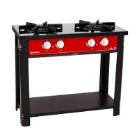 Fogão A Gás Bravo 2 Bocas Vermelho BR2BVR Venâncio - 1