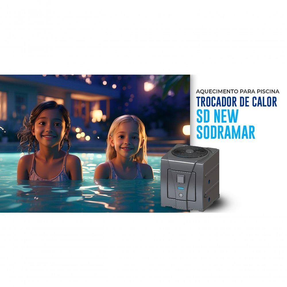 Trocador De Calor Para Piscinas De Até 25 Mil Litros New Sd 220V Bifásico - Sodramar - 4