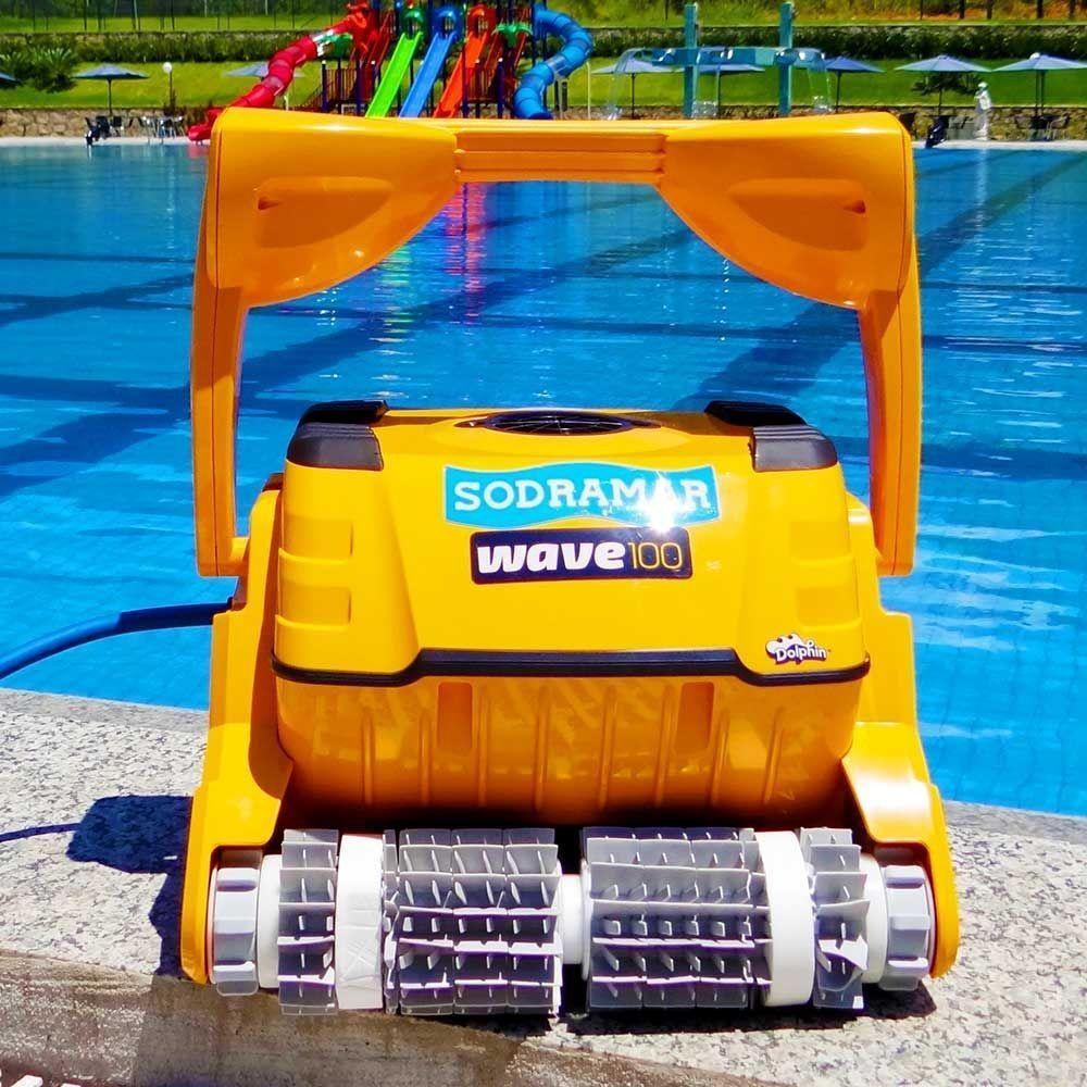 Robô Aspirador Automático Para Piscinas Até 25 Metros Wave 100 E Carrinho De Transporte - Sodramar - 2