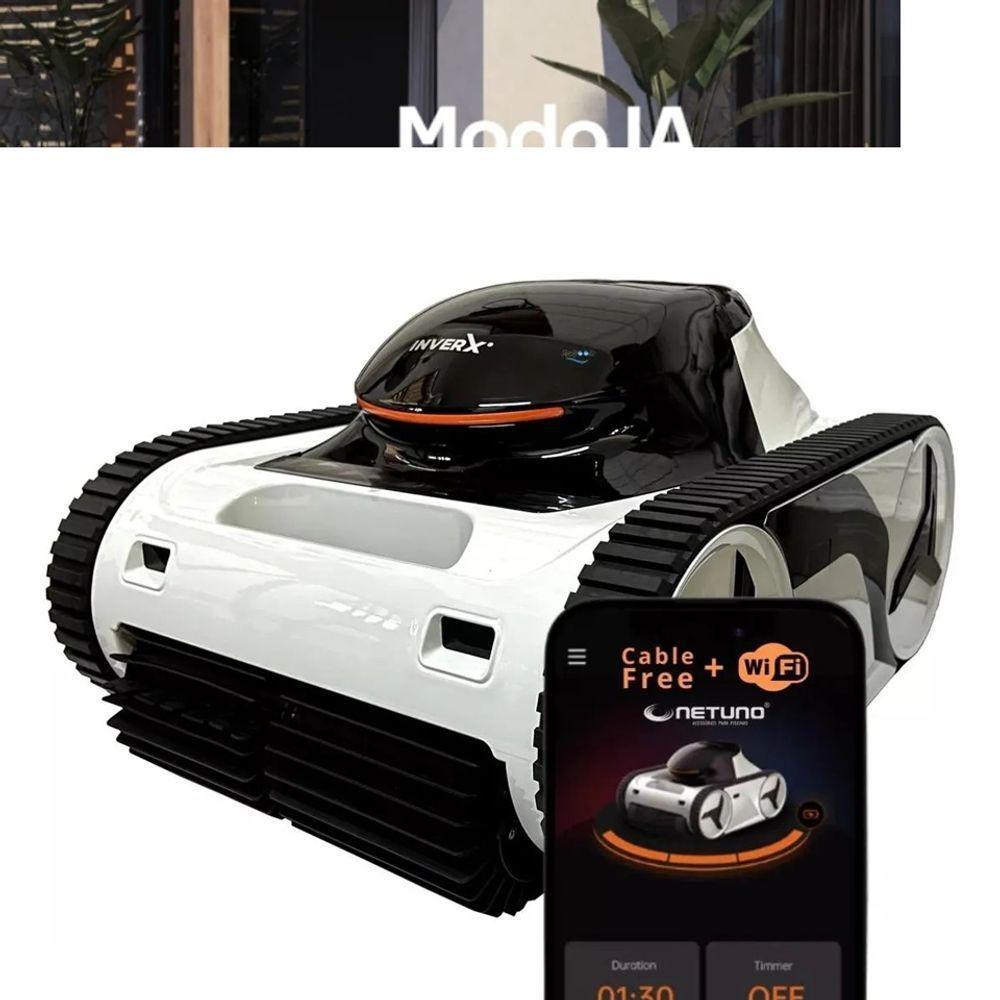 Robô De Limpeza Inteligente Wi-fi Sem Fio Piscinas Até 20 Metros X-warrior X60 - Netuno - 2
