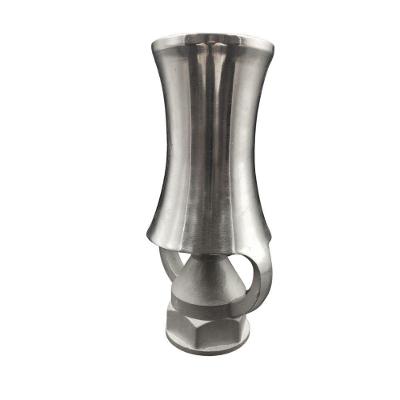 Bico Geiser Em Aço Inox Para Fonte, Chafariz E Lagos Efeito Espuma Champagne 71 Mm Entrada Rosca De 2"