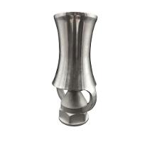 Bico Geiser Em Aço Inox Para Fonte, Chafariz E Lagos Efeito Espuma Champagne 71 Mm Entrada Rosca De 2" - 1