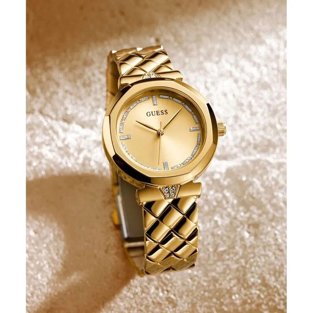 Relógio Guess Feminino Ladies Dress Gw0613l2 Dourado - 3
