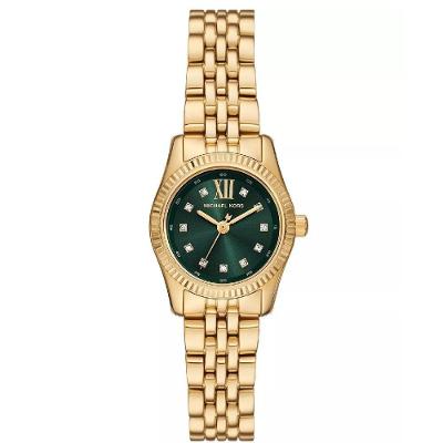 Relógio Michael Kors Lexington Mk4842/1dn Dourado E Verde
