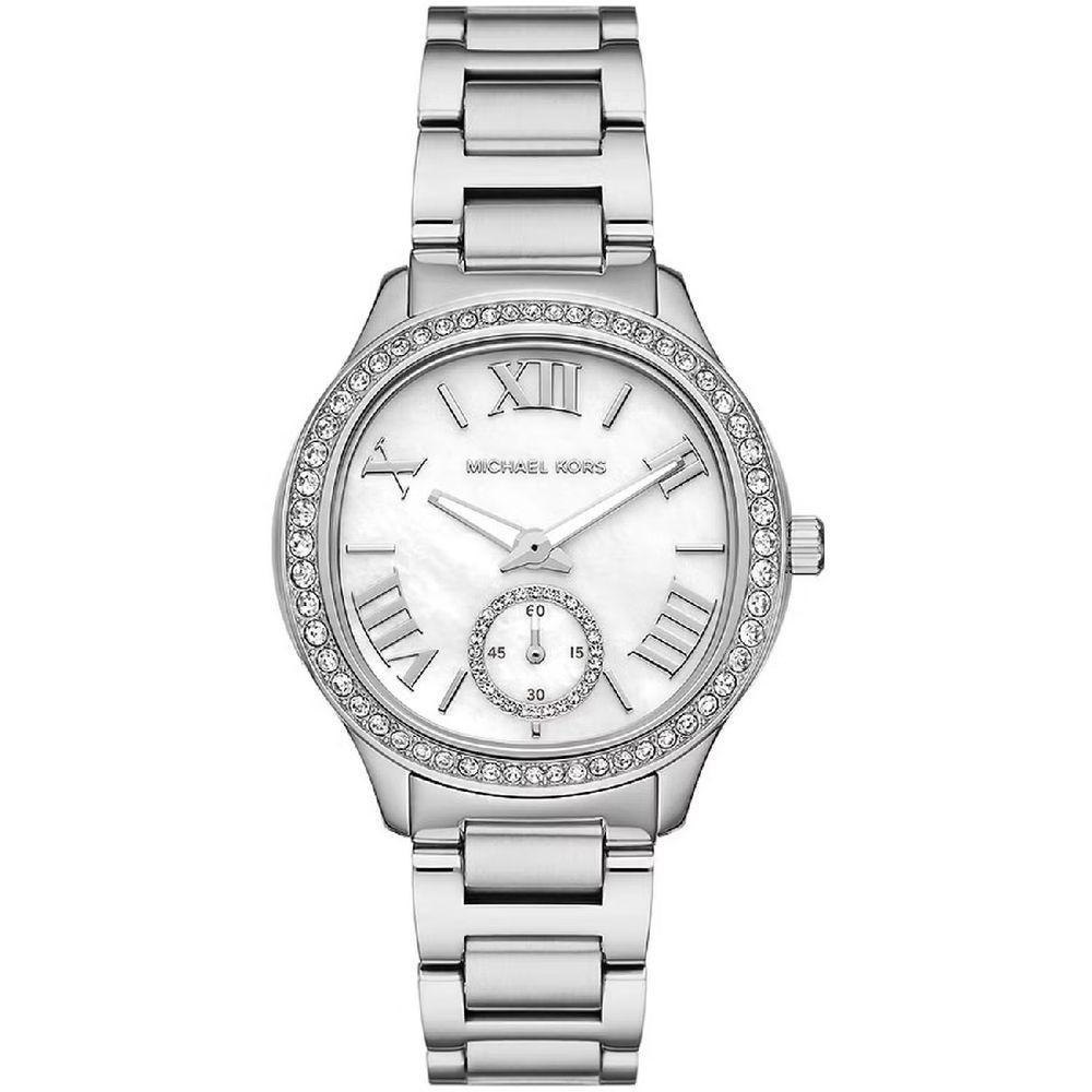 Relógio Michael Kors Sage Pavé Mk4807/1kn Prata - 1